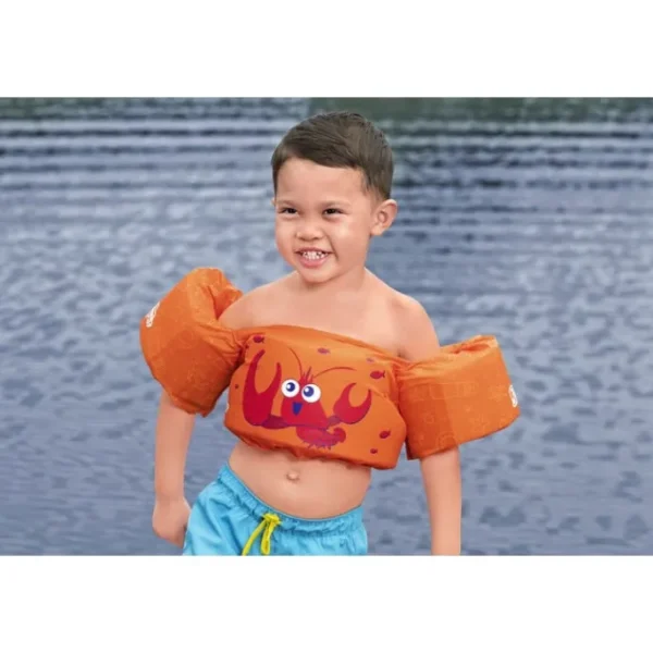 Bestway Puddle Jumper Life Jackets-Puddle Jumper Fabric Kids Swim Vest with Armbands