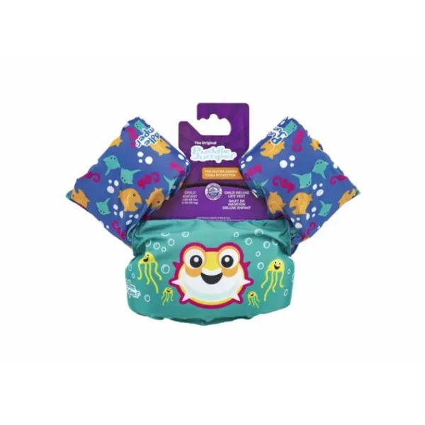 Bestway Puddle Jumper Life Jackets-Puddle Jumper Fabric Kids Deluxe Swim Vest with Armbands