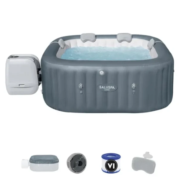 Bestway Hydrojet Pro | Hydrojet-SaluSpa Hawaii HydroJet Pro Inflatable Hot Tub with App Control 4-6 person