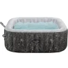Bestway Energysense | Airjet-SaluSpa Hermosa Energy-Efficient Smart AirJet Inflatable Hot Tub with App Control 5-7 person, Black Marble