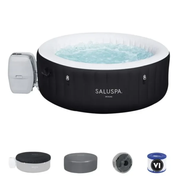 Bestway Energysense | Airjet-SaluSpa Miami EnergySense AirJet Inflatable Hot Tub Spa 2-4 person