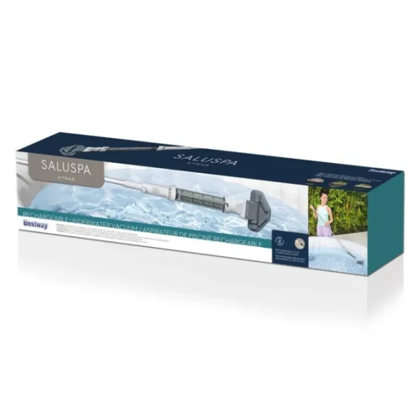 Bestway Hot Tub Maintenance Tools-SaluSpa Rechargeable Cordless Underwater Hot Tub Vacuum