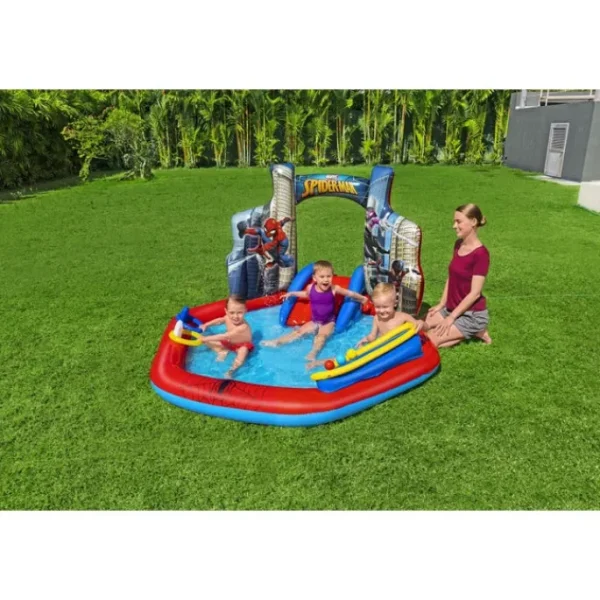 Bestway Play Centers-Spider-Man Inflatable Kids Water Play Center