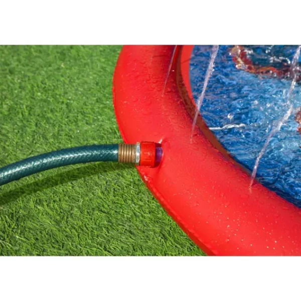 Bestway Sprinklers-Spider-Man 65" Child Lawn Sprinkler Splash Pad, Ages 2+